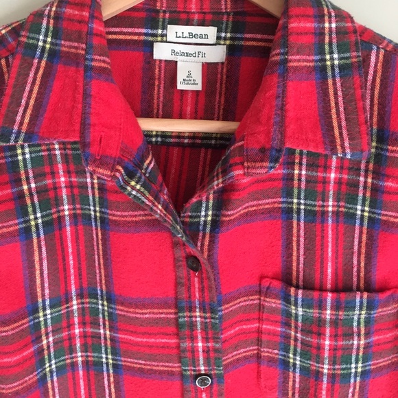 L.L.Bean classic plaid cotton flannel - Picture 11 of 14